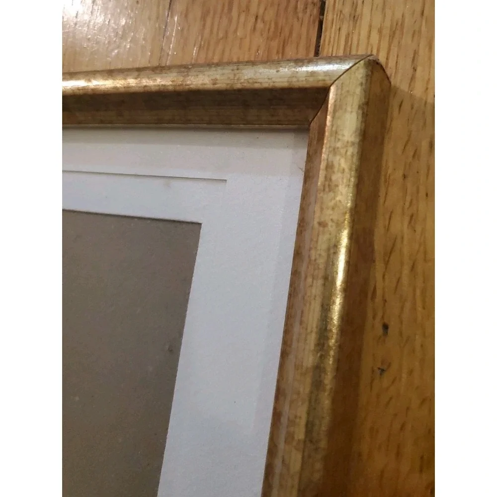 Vintage Kodak Portrait Studio Picture Frames Pair Gold Mottled Intercraft